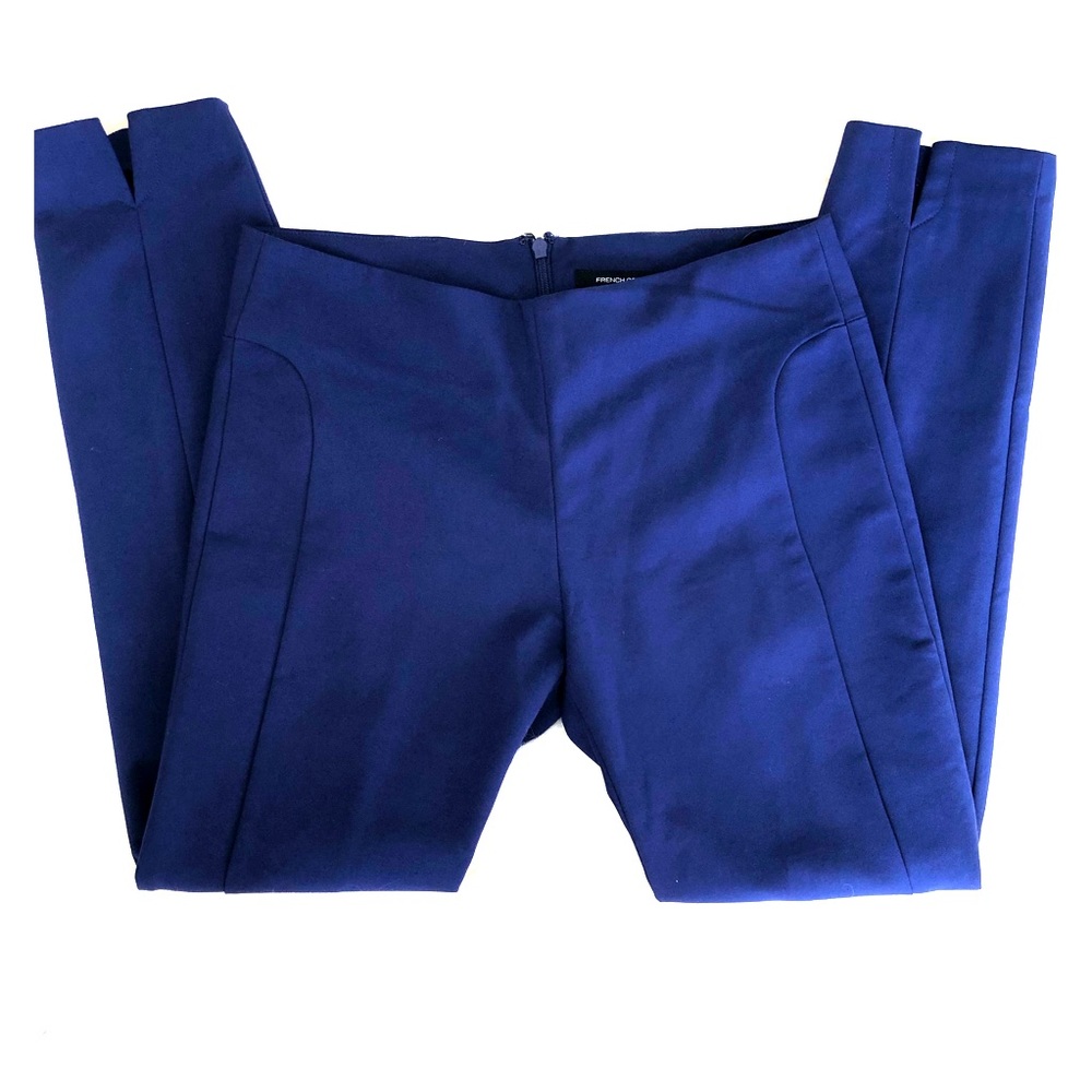 French Connection size 2 blue back zip capris